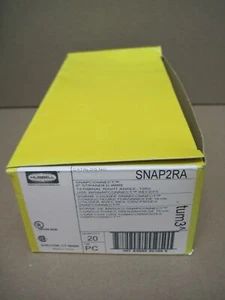 Hubbell SNAP2RA 6'' SnapConnect Stranded Wire Terminal Right Angle125V Box of 20 - Picture 1 of 8