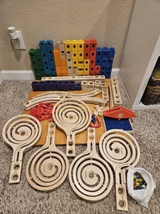 185 pieces - Hape Wooden Marble Run building Construction blocks - Picture 1 of 13