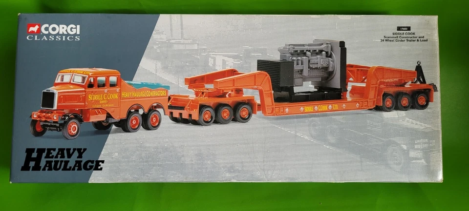 CORGI 17603 - Scammell Constructor - Girder Trailer & Load - Siddle Cook Boxed - Image 1 of 4