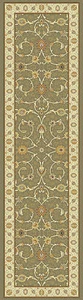 Light Green Classic Oriental Des. Easycare High Quality Durable Hall Rugs Runner - Picture 1 of 11