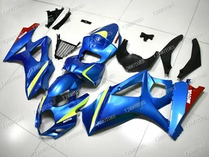 For GSXR1000 2007-2008 Blue ABS Injection Mold Bodywork Kit Fairing Kit Plastic - Imagen 1 de 8