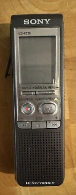 Sony ICD-P520 Digital Voice Recorder with 256 MB Built-in Flash Memory and USB - Image 1 of 3