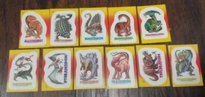 1988 Dinosaurs Attack 🔥 11 Card Sticker Set (Topps) Vintage - Picture 1 of 5