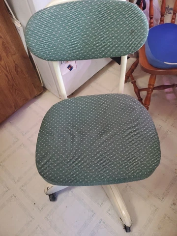 Antique Cosco Office Chair Tanker MCM Fabric seat and backrest Cover