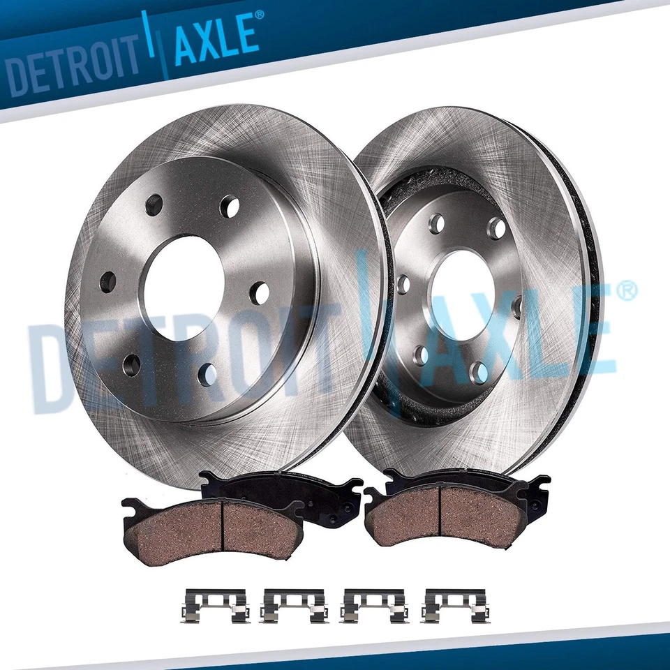 4.2L Front Disc Rotors +Brake Pads for GMC Envoy Chevy Trailblazer Buick Rainier - Image 1 of 4