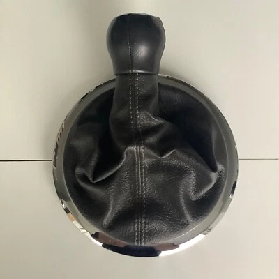 2006-2010 PONTIAC SOLSTICE + GXP Leather Manual Shift + Chrome Bezel OEM Shifter - Image 1 of 4