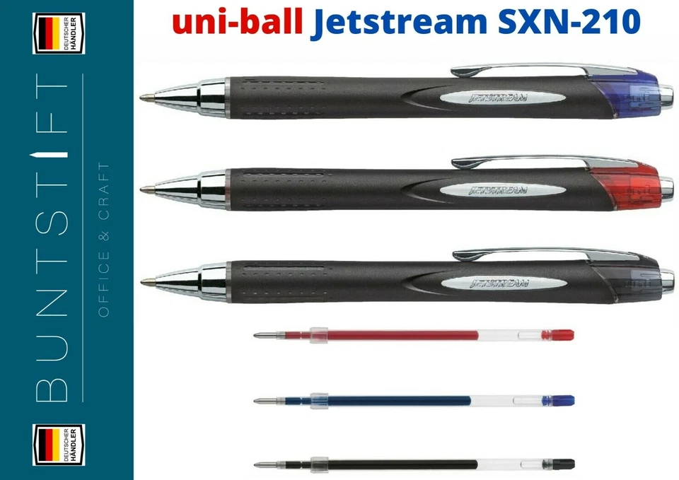 uni-ball Tintenroller Jetstream SXN-210 u. Ersatzminen von MITSUBISHI