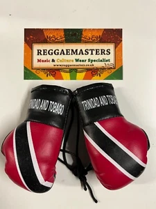 TRINIDAD AND TOBAGO FLAG MINI BOXING GLOVES - Hang in your Car - Picture 1 of 1