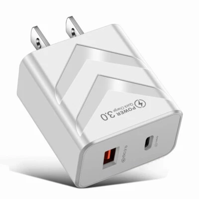 USB-C Fast Charger Type C Wall Charger For iPhone 14 13 12 11 X XS XR Pro Max - Image 1 of 4