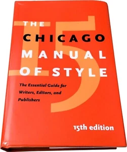 The Chicago Manual of Style, 15th Edition by University of Chicago―2003, HC, NEU - Bild 1 von 2