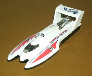 1/64 Size Hydroplane Harbor Patrol Diecast Speed Boat Toy - Hot Wheels 19542 - Picture 1 of 6