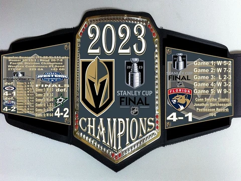 Vegas Golden Knights 2023 NHL Stanley Cup Champions Championship Belt Cover