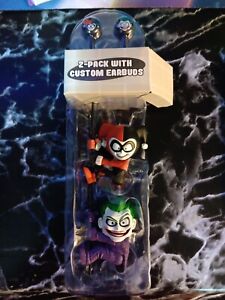 NEW 2 DC Comics NECA Scalers The Joker & Harley Quinn 3.5in Vinyl Cord hangers