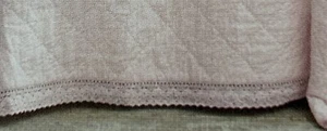Simply Shabby Chic Quilt Linen Cotton Blend Crochet Trim Pink Full/Queen New - Picture 1 of 10