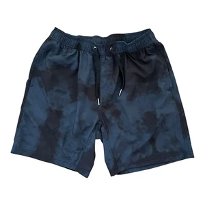 Bamboo Ave Shorts Running 7” Inseam Black Gray Soft Tie Dye Lined Athletic Large - Picture 1 of 13