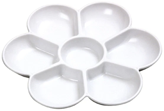 Jakar Plastic Flower Palette 7 Well Artist Daisy Paint Mixing Dish 17.5cm -6610 - Image 1 of 1