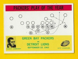 66092 1964 Philadelphia #84 Packers Play /Lombardi BELLO! BK$35 - Foto 1 di 3