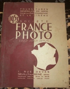 CATALOGUE 1953 FOURNITURES POUR LA PHOTOGRAPHIE ET LE CINEMA FRANCE PHOTO - Bild 1 von 8