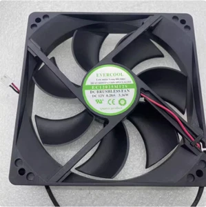 For EC12025M12S DC12V 3.36W Genuine authentic EVERCOOL 2-wire axial fan - Picture 1 of 3
