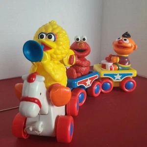 Vintage Sesamstraße Band Parade TYCO Zug mit Big Bird, Elmo und Ernie - Bild 1 von 12