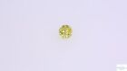 Round Cut Natural Diamond - 0.20 ct Fancy Intense Yellow GIA For Ring