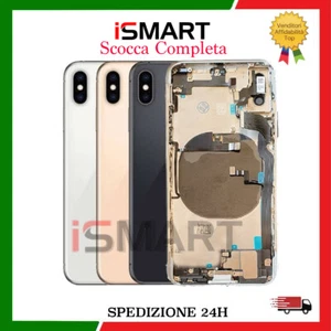 SCOCCA POSTERIORE COMPLETA COMPATIBILE PER IPHONE XS FLEX+FRAME TELAIO HOUSING - Imagen 1 de 1