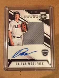 DALLAS WOOLFOLK Ole Miss 2018 Elite Extra Edition USA Baseball Jersey AUTO /99 - Picture 1 of 1