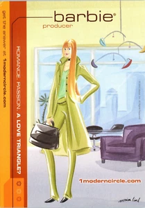 Vintage Postcard barbie producer romance passion love triangle 6x4  In - Picture 1 of 2