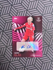 Hanna Glas 2021 Topps On Demand UEFA Womens Champions Pink Parallel Auto /20 - Bild 1 von 2