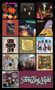 THREE DOG NIGHT album discography magnet (3.75" x 4.75" magnet) - Picture 1 of 1