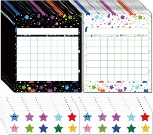 Incentive Reward Chart for Kids: 80 Pack Behavior & Chore Charts with 1800 Star - Picture 1 of 6