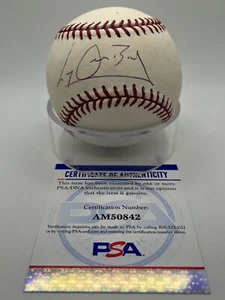 Lyle Overbay Diamondbacks Brewers Signed Autograph OMLB Baseball PSA DNA *42 - Picture 1 of 2