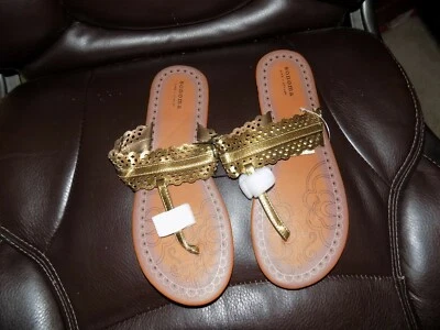 Sandalias SONOMA chanclas de bronce zapatos de vestir talla L (9/10) para mujer NUEVAS DIFÍCILES DE ENCONTRAR  Foto 1 de 3