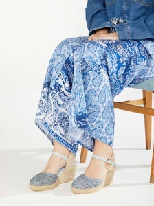 Scarpe da donna sandali sandalo con tacco zeppa corda Laura Biagiotti comode - Foto 1 di 15