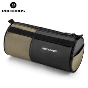 ROCKBROS Bicycle Cylinder Handlebar Bag 1.7L Capacity Reflective Bike Front Bag - Picture 1 of 13