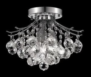 Elegant Lighting V8000F12C/RC Toureg Flush Mount Chrome - Picture 1 of 2