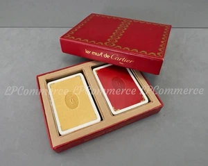 2 Mazzi di carte Cartier da poker playing cards box originale - Imagen 1 de 5