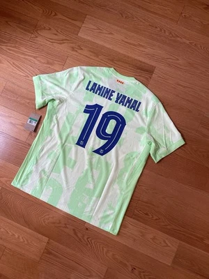 🟢🔵 Auténticas Nike FC Barcelona LAMINE YAMAL🇪🇸 2024/25 tercera camiseta (Talla XL) Foto 1 de 4