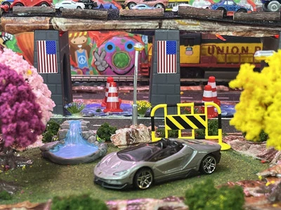 Hot Wheels 2016 Lamborghini CENTENARIO ROADSTER Silver Diecast USED EX Condition - Image 1 of 4