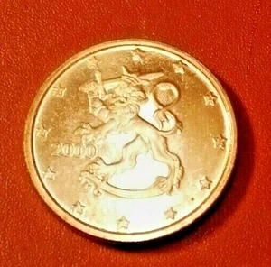 Finlandia * 1 centavo * 2000 * UNC * RARO - Picture 1 of 2