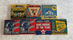 Vintage 8mm Film Lot: Mickey Mouse, Headless Horseman, News of 1945/46, Sports + - Bild 1 von 11