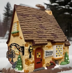 Dept 56 Heritage Dickens Village Collection “Wrenbury Baker” #58331 Box & Light - Picture 1 of 9