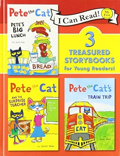 3 IN 1: I CAN READ! PETE THE CAT COLLECTION by James Dean Foto 1 de 1