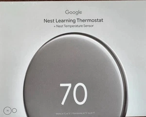 Google Nest Learning Thermostat (4th Gen, 2024) with Nest Temperature Sensor. - Picture 1 of 2