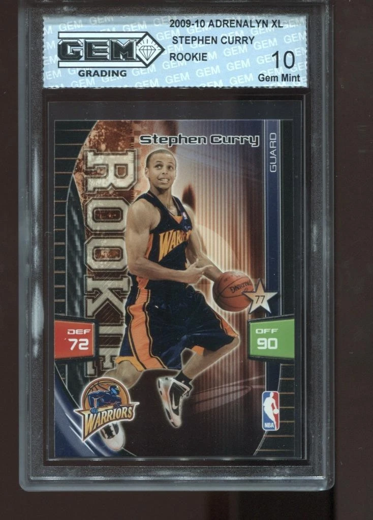 Stephen Curry Basketball Grade 10 Rookie Sports Trading Cards