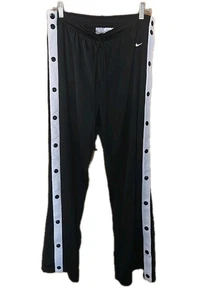 Nike Vintage Tearaway Pants Men's XL Track Black White Striped Athletic Warm Up - Picture 1 of 8