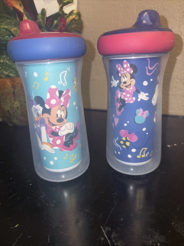 First Years Sippy Cups, Spill Proof - Minnie Mouse (set of 2) - Image 1 of 1