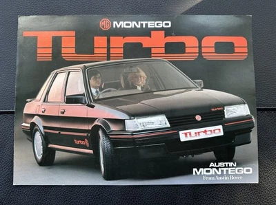 MG Montego Turbo Specification Brochure - 4 Page 1985 English Language No. 3710 - Image 1 of 3