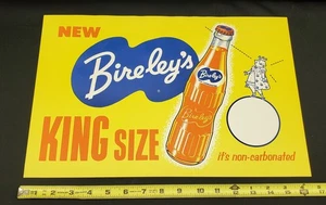 Bireley's Non-Carbonated Drink Getränk King Size Flasche Papier Schild UNBENUTZT - Bild 1 von 6