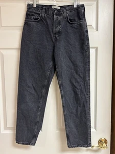 Everlane Size 30 The 90's Cheeky Button-fly Organic Cotton Ankle Jean Black - Picture 1 of 11